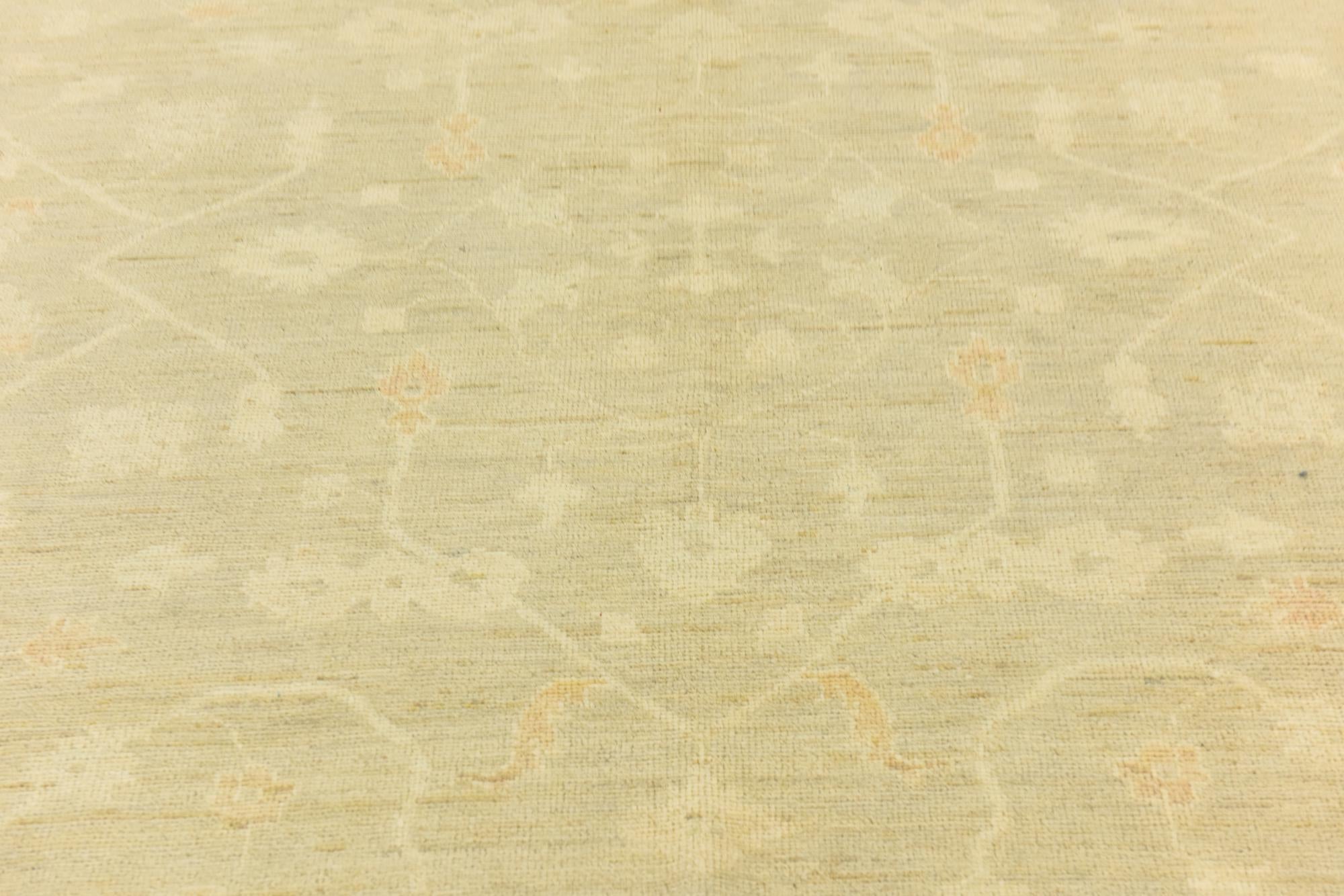 10' 3 x 13' 9 Hand Knotted Peshawar Ziegler Wool Rug