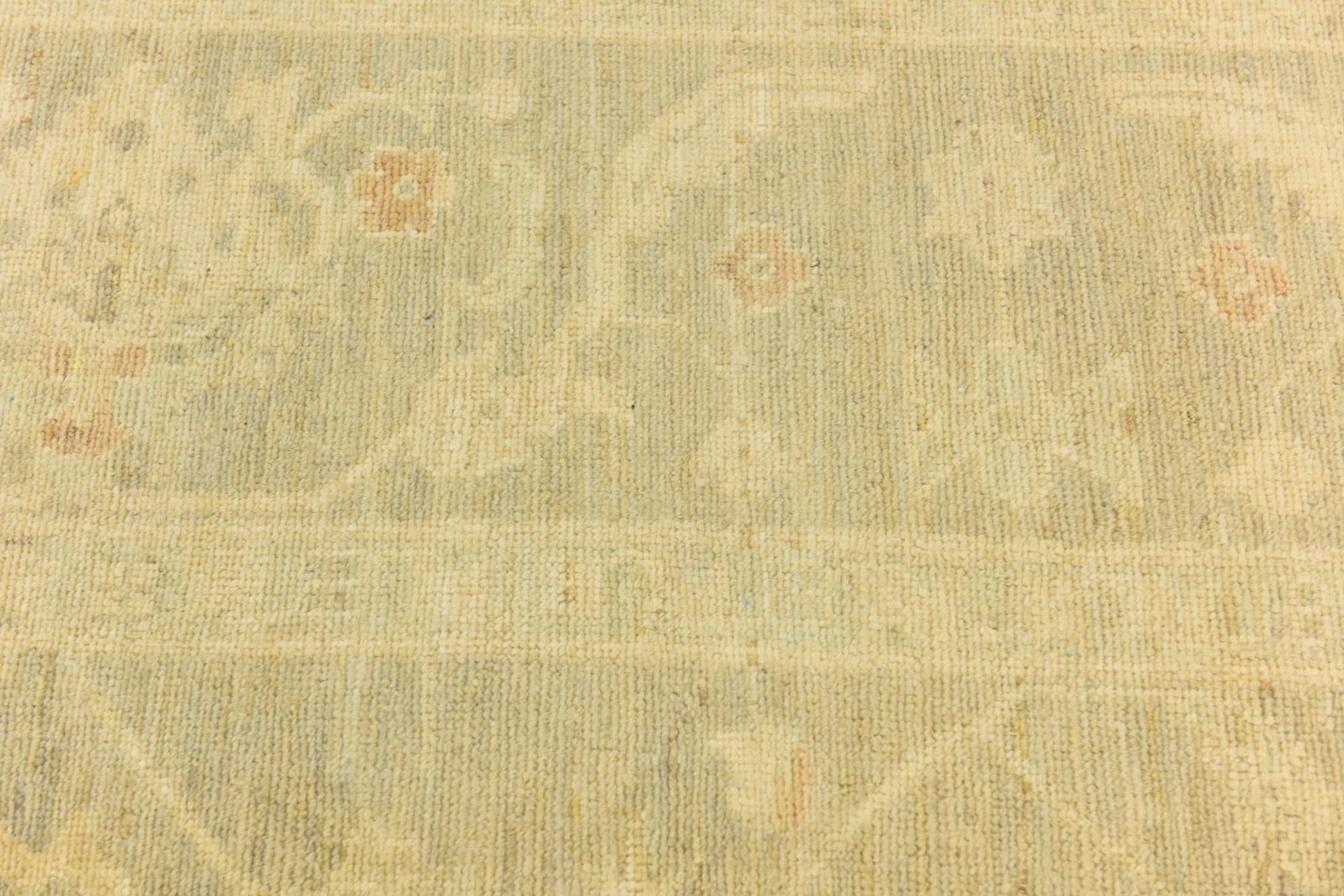 10' 3 x 13' 9 Hand Knotted Peshawar Ziegler Wool Rug