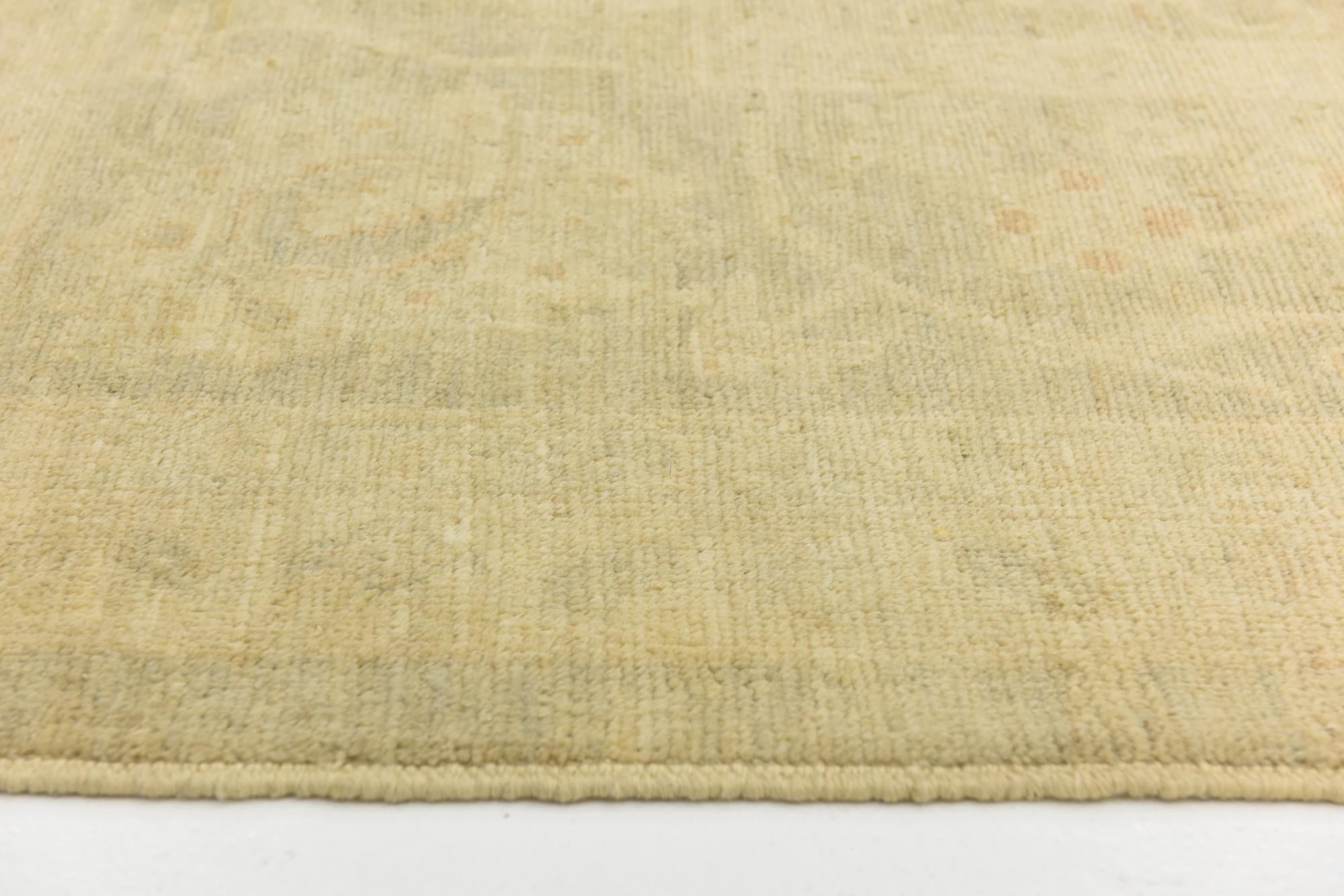 10' 3 x 13' 9 Hand Knotted Peshawar Ziegler Wool Rug