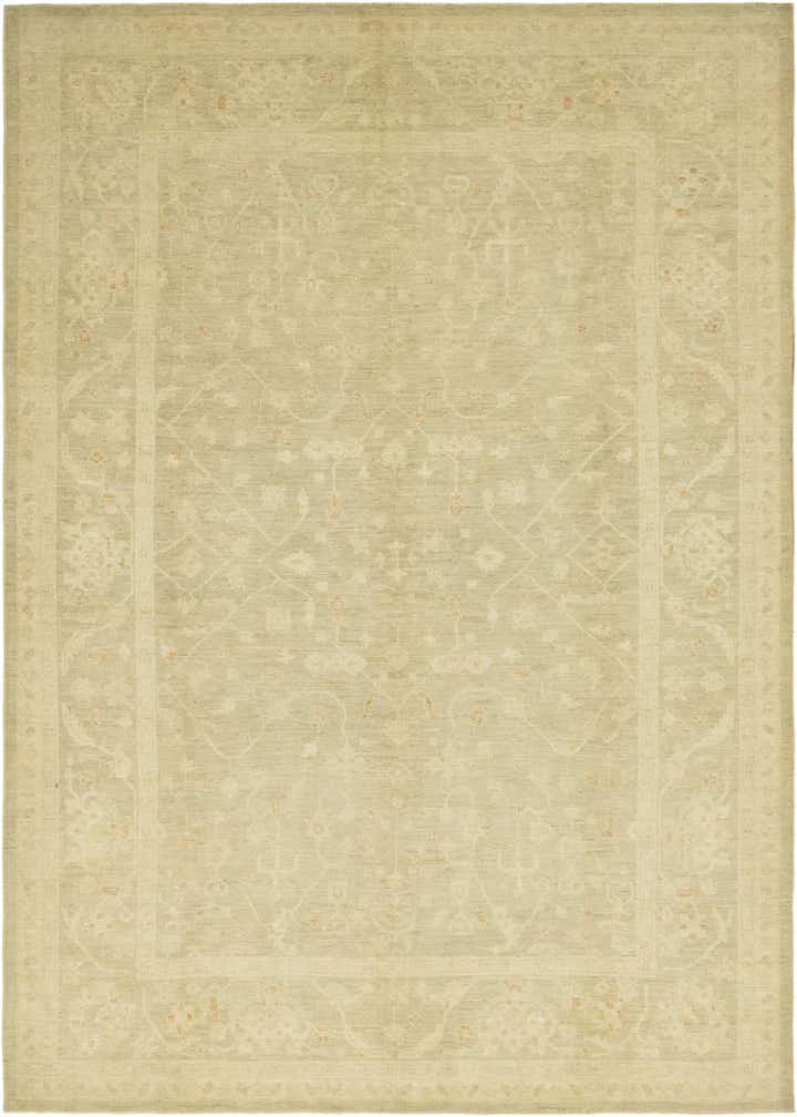 10' 3 x 13' 9 Hand Knotted Peshawar Ziegler Wool Rug