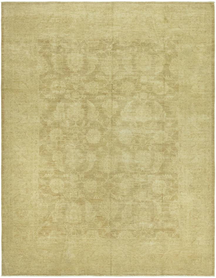 Detail image of 8' 7 x 11' Hand Knotted Peshawar Ziegler Rug