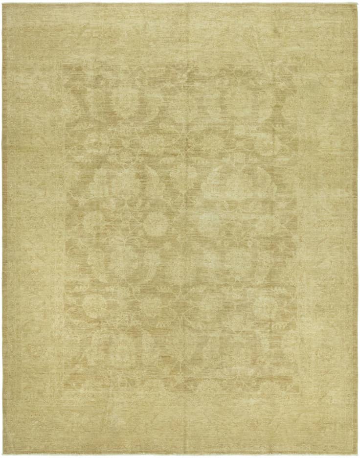 Detail image of 8' 7 x 11' Hand Knotted Peshawar Ziegler Rug