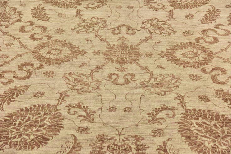 Detail image of 6' 10 x 9' 10 Hand Knotted Peshawar Ziegler Rug