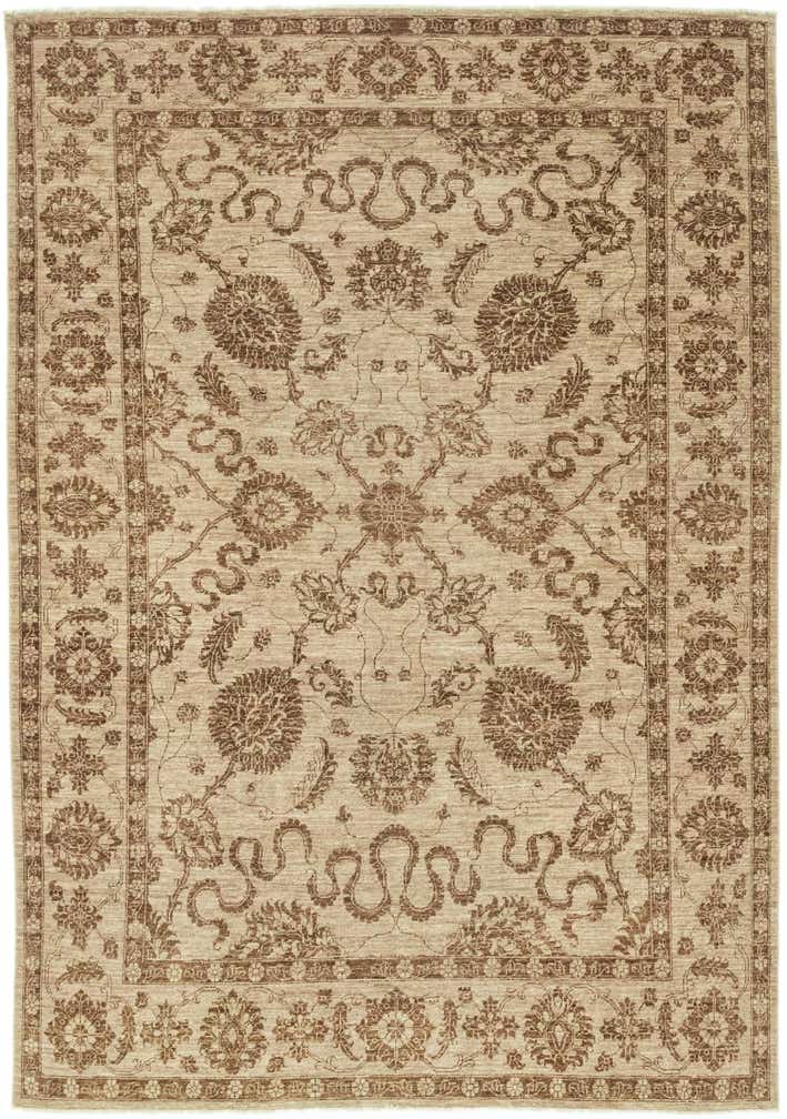 6' 10 x 9' 10 Hand Knotted Peshawar Ziegler Rug