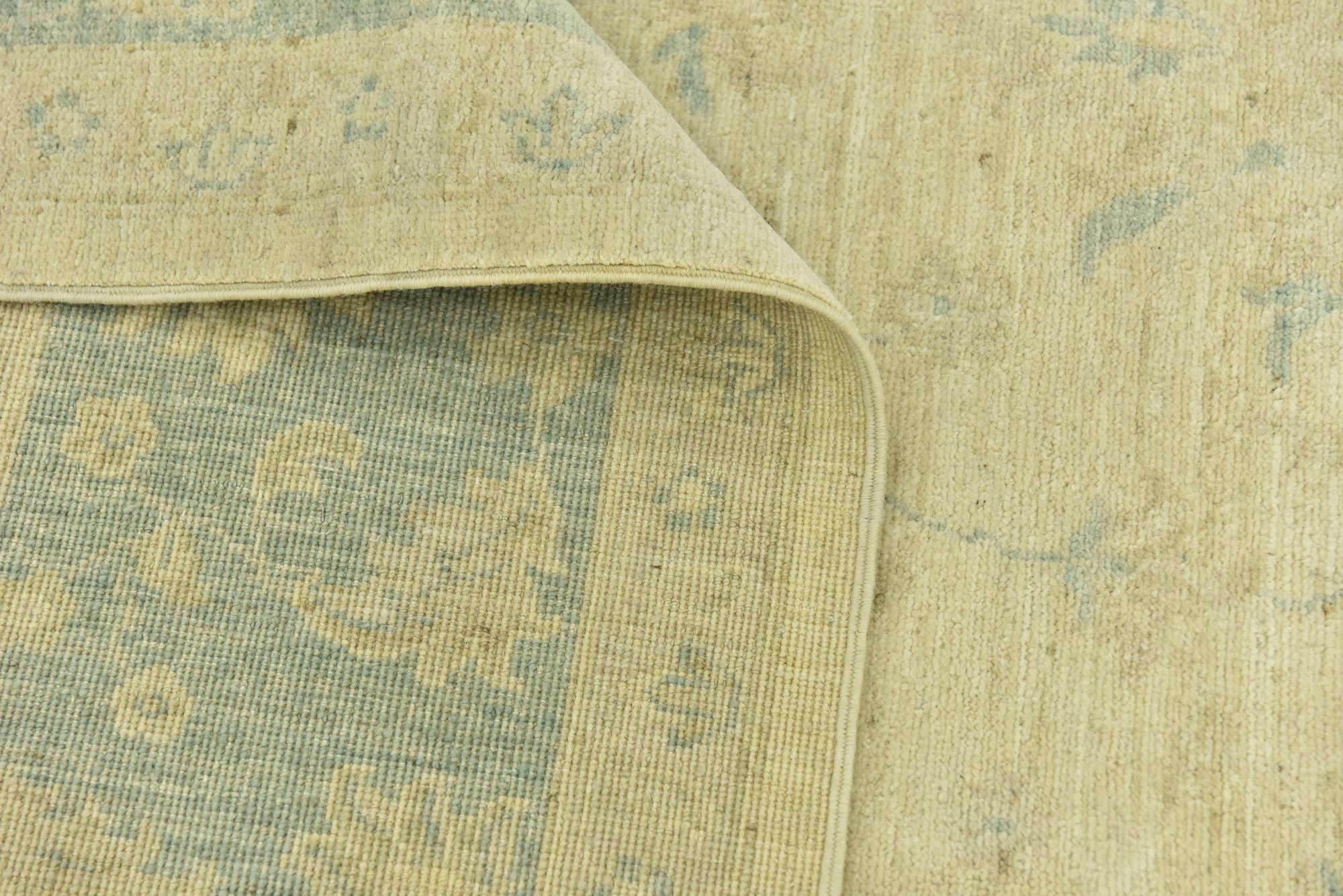 6' 3 x 10' Hand Knotted Peshawar Ziegler Rug