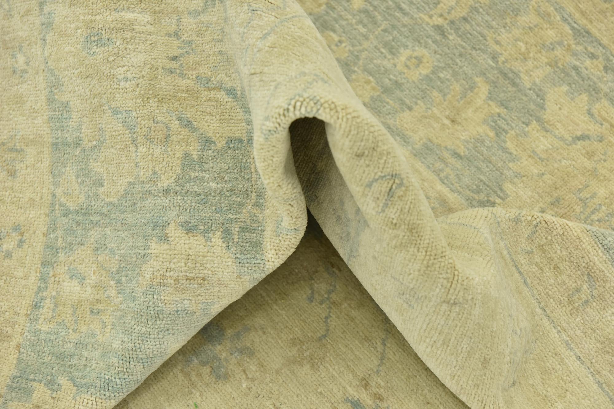 6' 3 x 10' Hand Knotted Peshawar Ziegler Rug