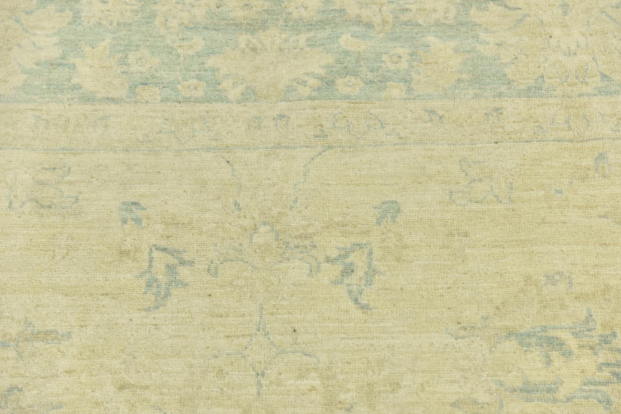 6' 3 x 10' Hand Knotted Peshawar Ziegler Rug
