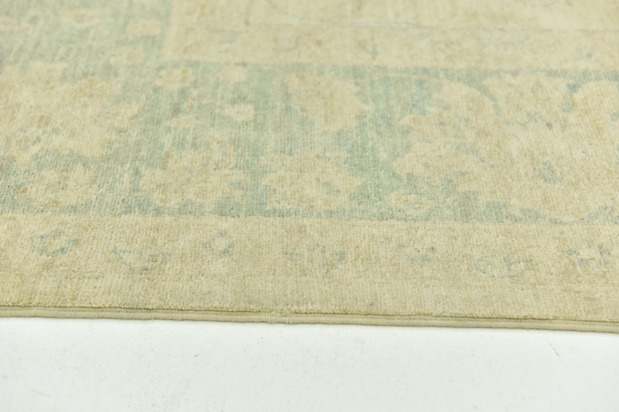 6' 3 x 10' Hand Knotted Peshawar Ziegler Rug