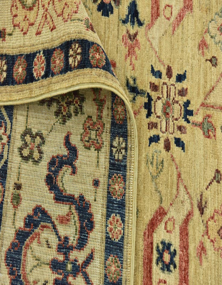 Detail image of 5' 10 x 8' 9  Hand Knotted Peshawar Ziegler Rug