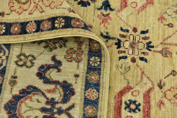 5' 10 x 8' 9 Hand Knotted Peshawar Ziegler Rug