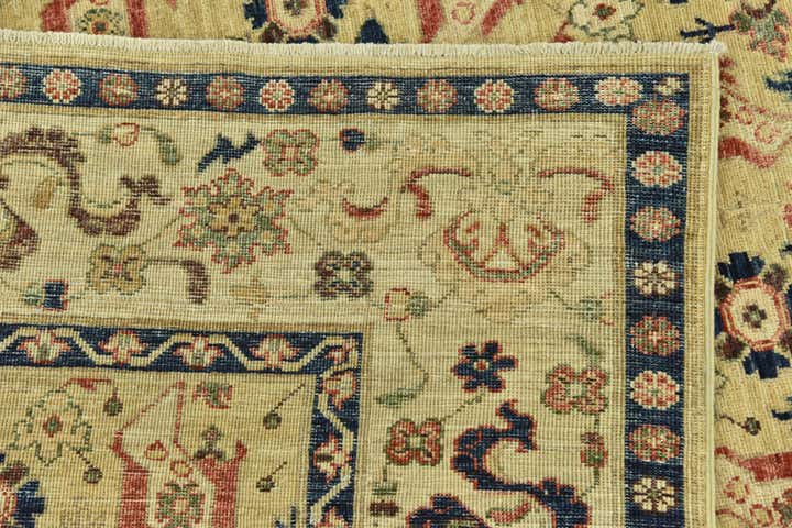 5' 10 x 8' 9 Hand Knotted Peshawar Ziegler Rug