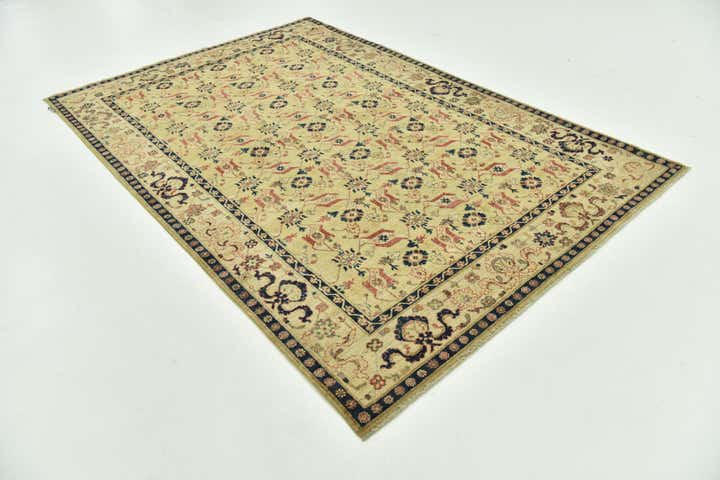 5' 10 x 8' 9 Hand Knotted Peshawar Ziegler Rug