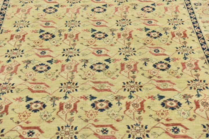 5' 10 x 8' 9 Hand Knotted Peshawar Ziegler Rug