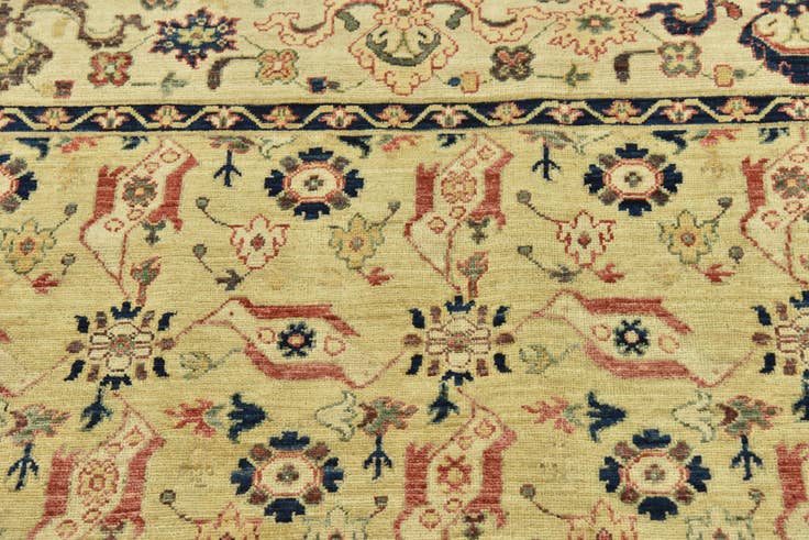 Detail image of 5' 10 x 8' 9 Hand Knotted Peshawar Ziegler Rug