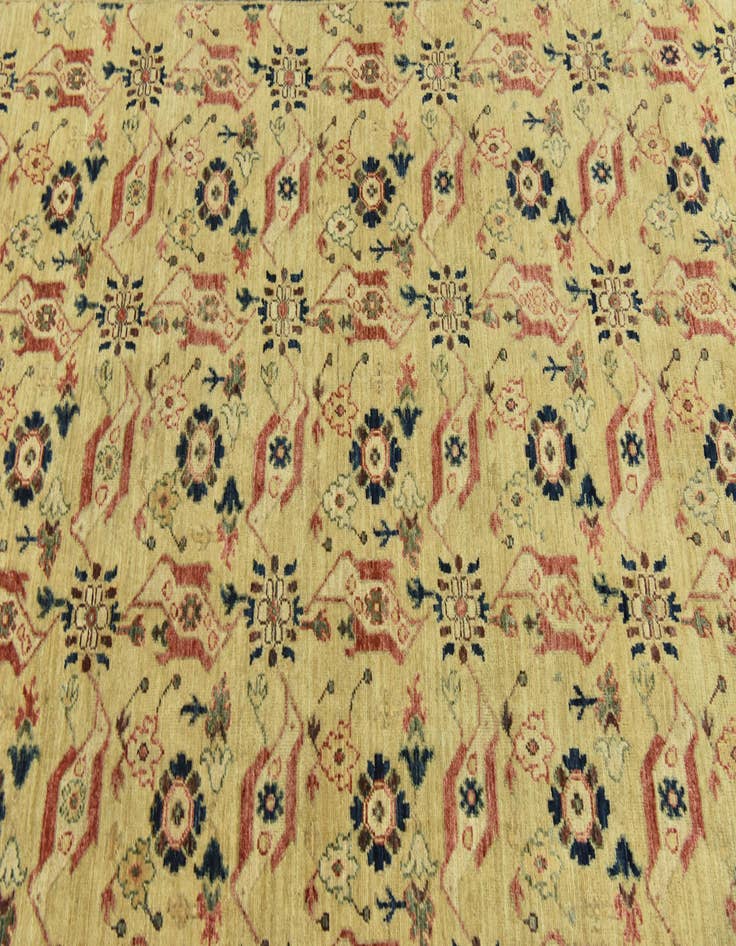 Detail image of 5' 10 x 8' 9  Hand Knotted Peshawar Ziegler Rug