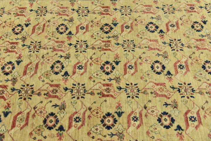 5' 10 x 8' 9 Hand Knotted Peshawar Ziegler Rug