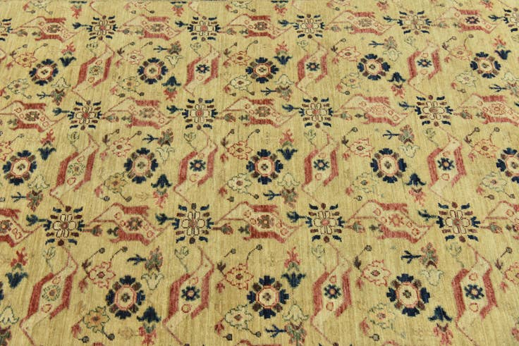 Detail image of 5' 10 x 8' 9 Hand Knotted Peshawar Ziegler Rug