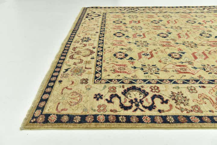 5' 10 x 8' 9 Hand Knotted Peshawar Ziegler Rug
