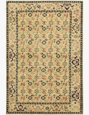 5' 10 x 8' 9 Hand Knotted Peshawar Ziegler Rug