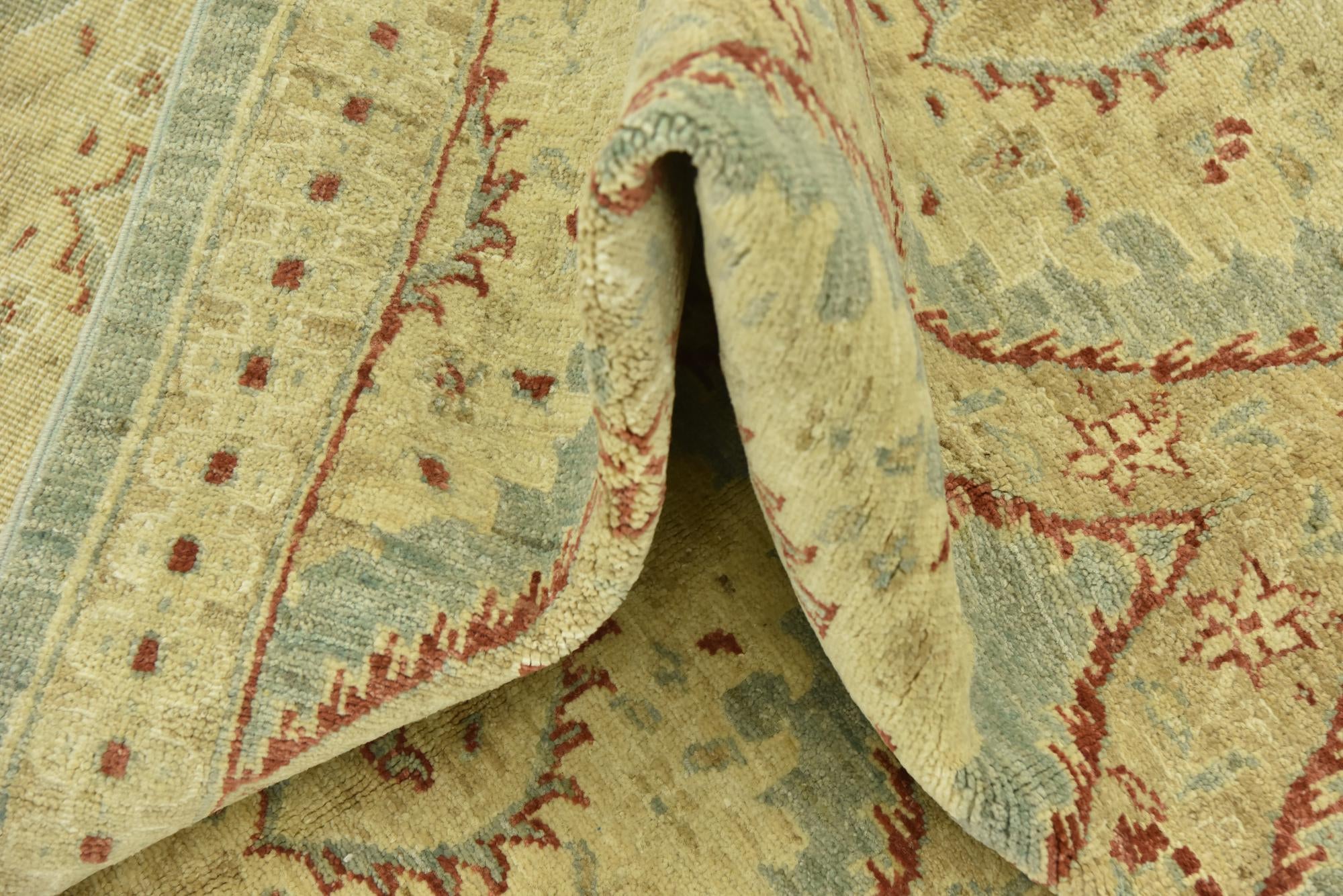 195cm x 290cm Hand Knotted Peshawar Ziegler Rug