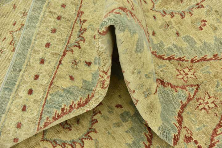 6' 5 x 9' 7 Hand Knotted Peshawar Ziegler Rug