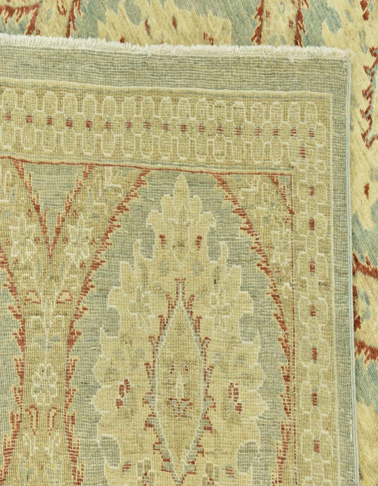 Detail image of 6' 5 x 9' 7  Hand Knotted Peshawar Ziegler Rug