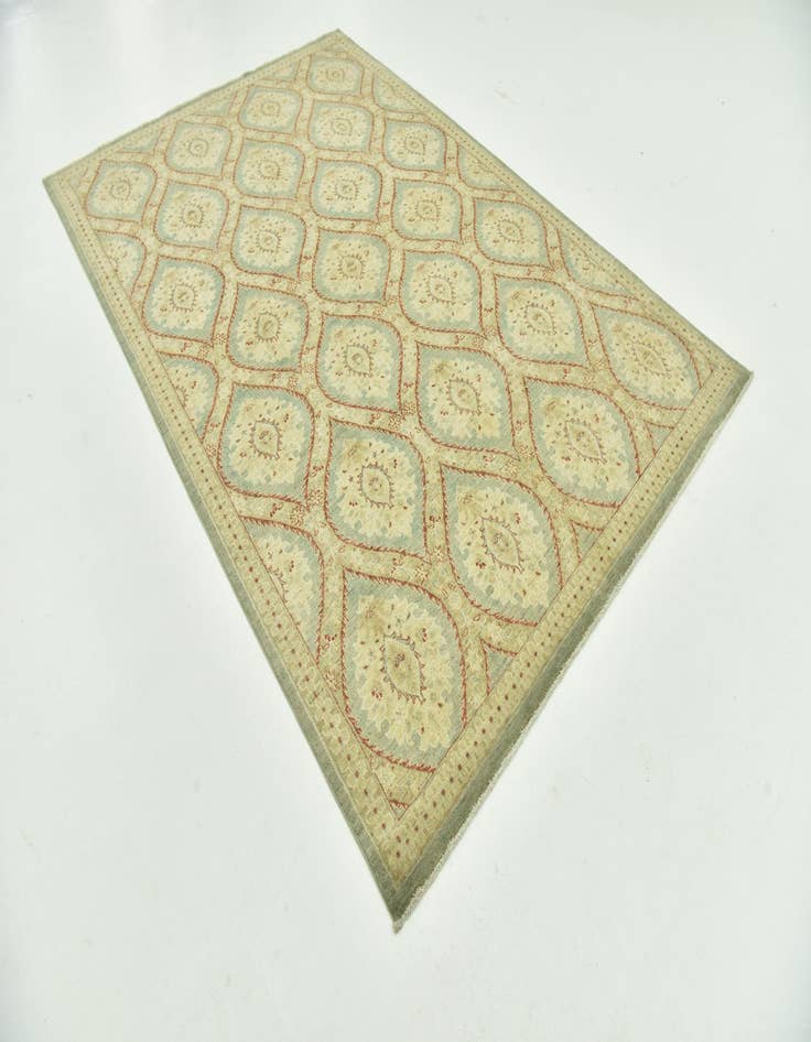 Detail image of 6' 5 x 9' 7  Hand Knotted Peshawar Ziegler Rug