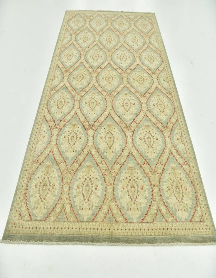 Detail image of 6' 5 x 9' 7  Hand Knotted Peshawar Ziegler Rug