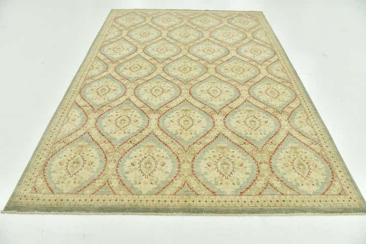 6' 5 x 9' 7 Hand Knotted Peshawar Ziegler Rug