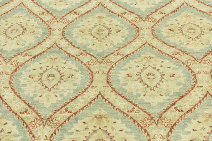 6' 5 x 9' 7 Hand Knotted Peshawar Ziegler Rug