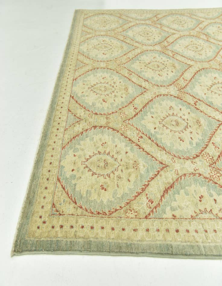 Detail image of 6' 5 x 9' 7  Hand Knotted Peshawar Ziegler Rug