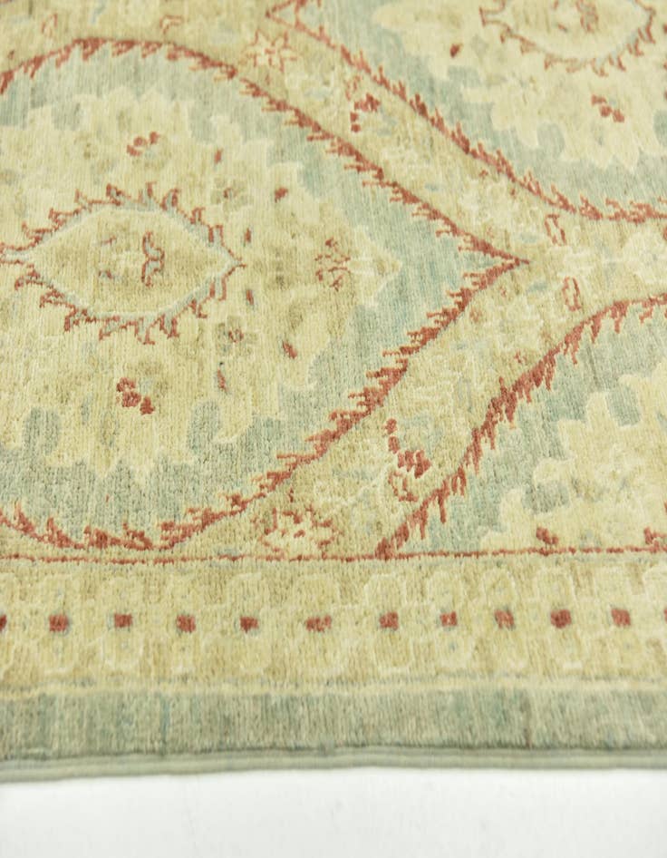 Detail image of 6' 5 x 9' 7  Hand Knotted Peshawar Ziegler Rug