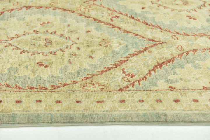 6' 5 x 9' 7 Hand Knotted Peshawar Ziegler Rug