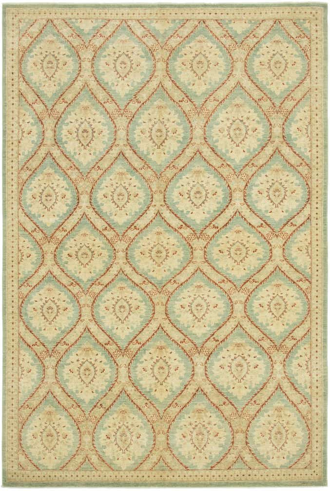 6' 5 x 9' 7 Hand Knotted Peshawar Ziegler Rug