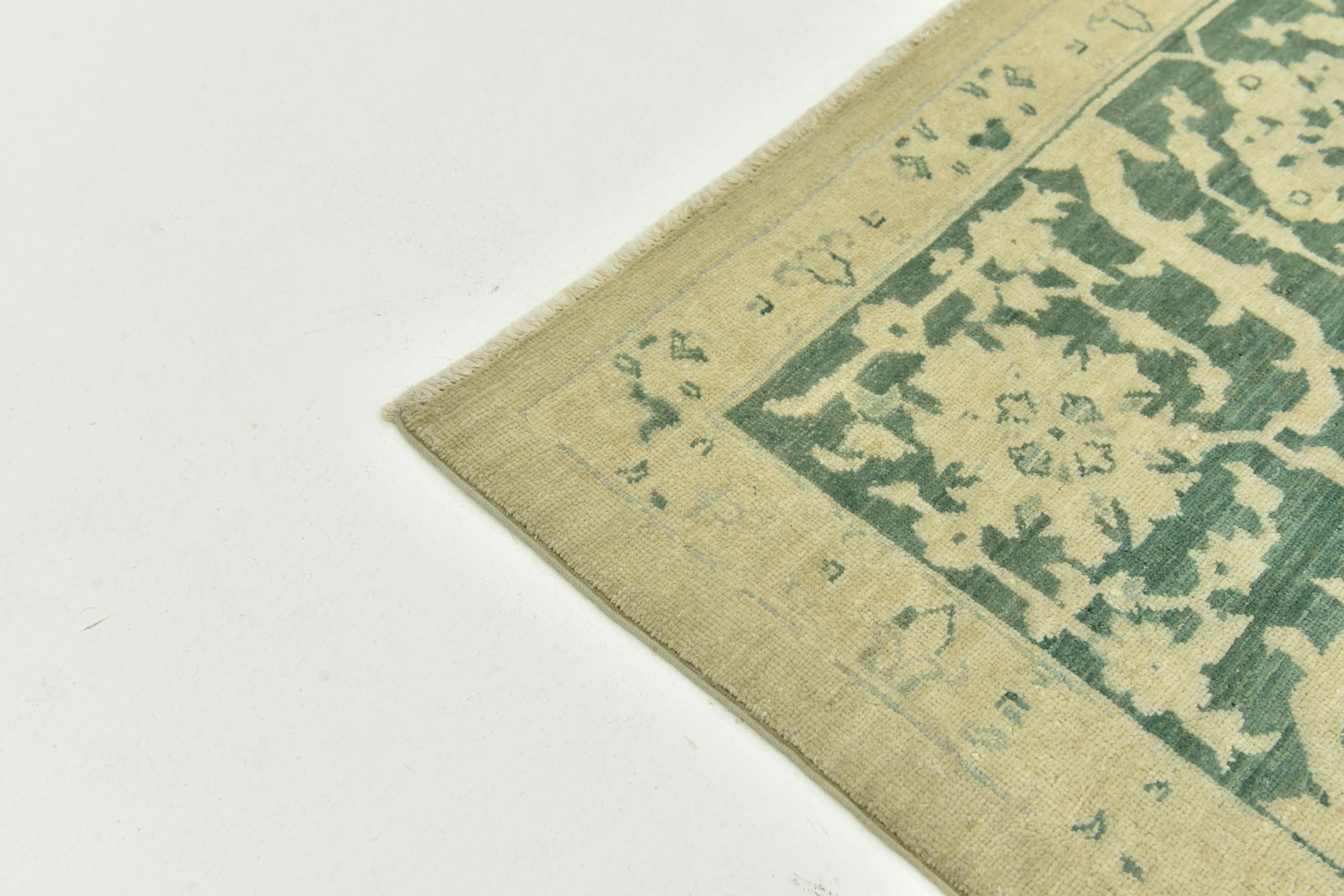 8' 10 x 11' 9 Hand Knotted Peshawar Ziegler Rug