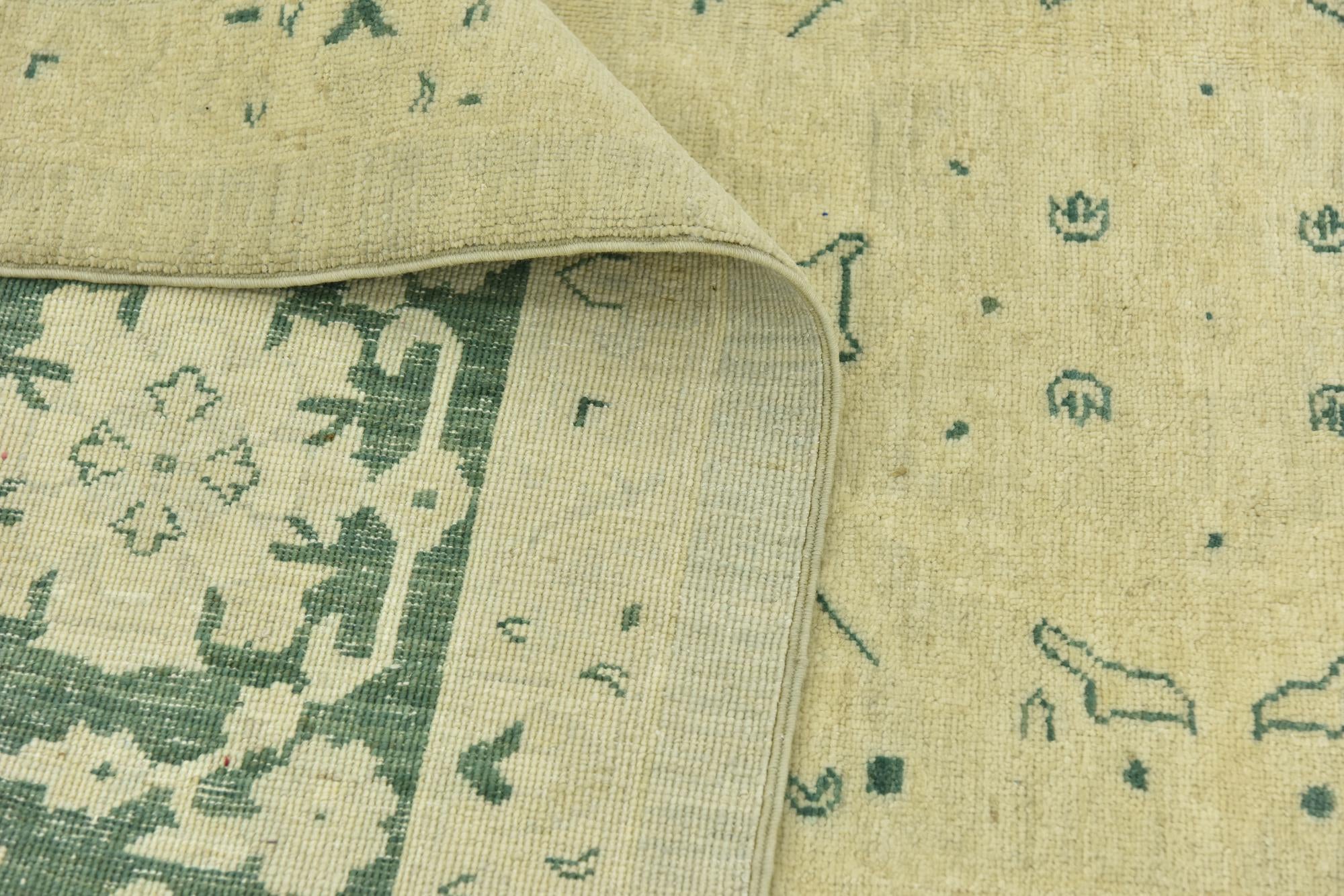 8' 10 x 11' 9 Hand Knotted Peshawar Ziegler Rug
