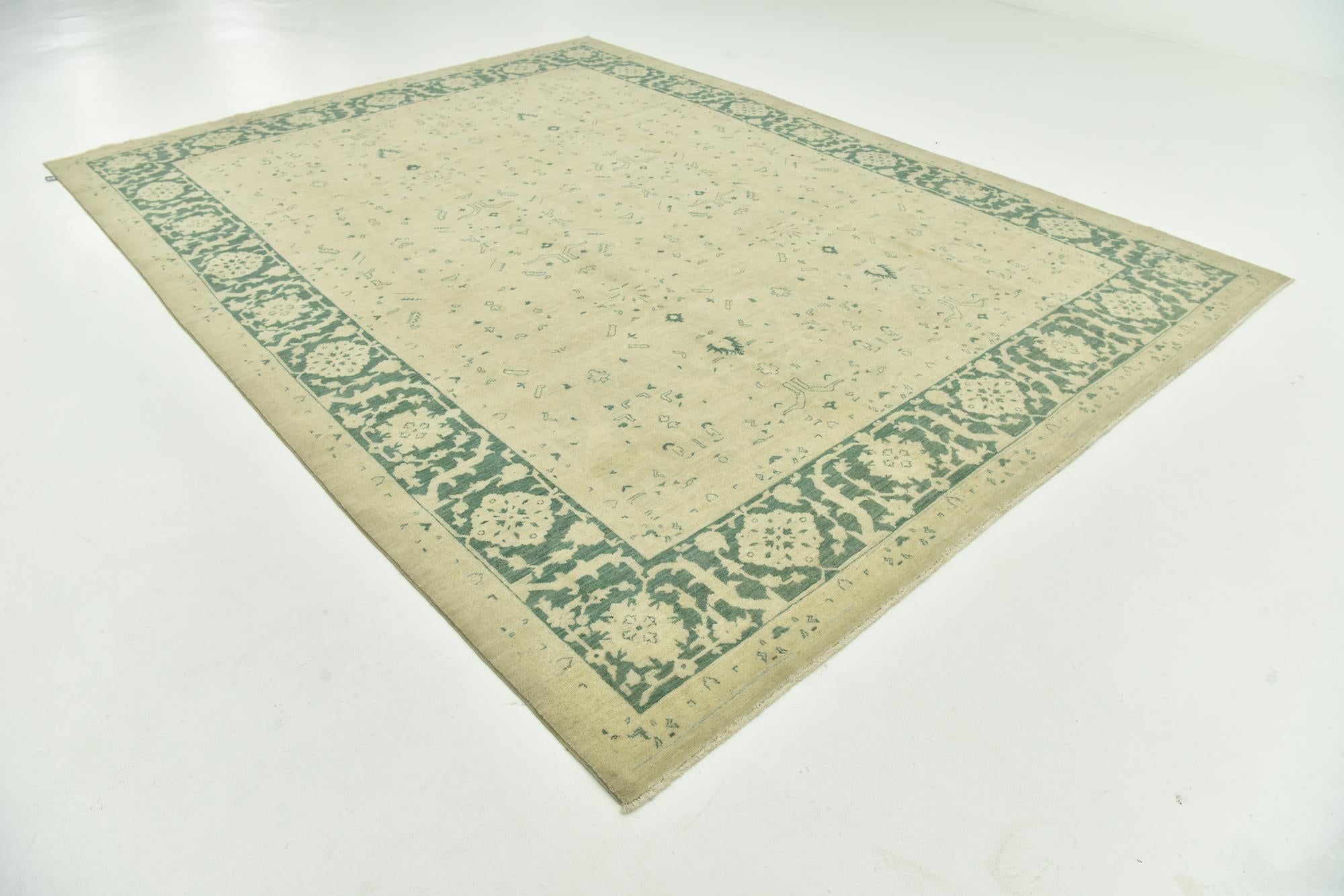 8' 10 x 11' 9 Hand Knotted Peshawar Ziegler Rug