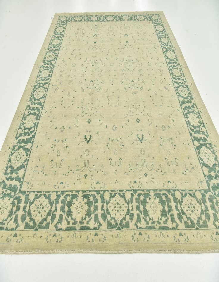 Detail image of 8' 10 x 11' 9  Hand Knotted Peshawar Ziegler Rug