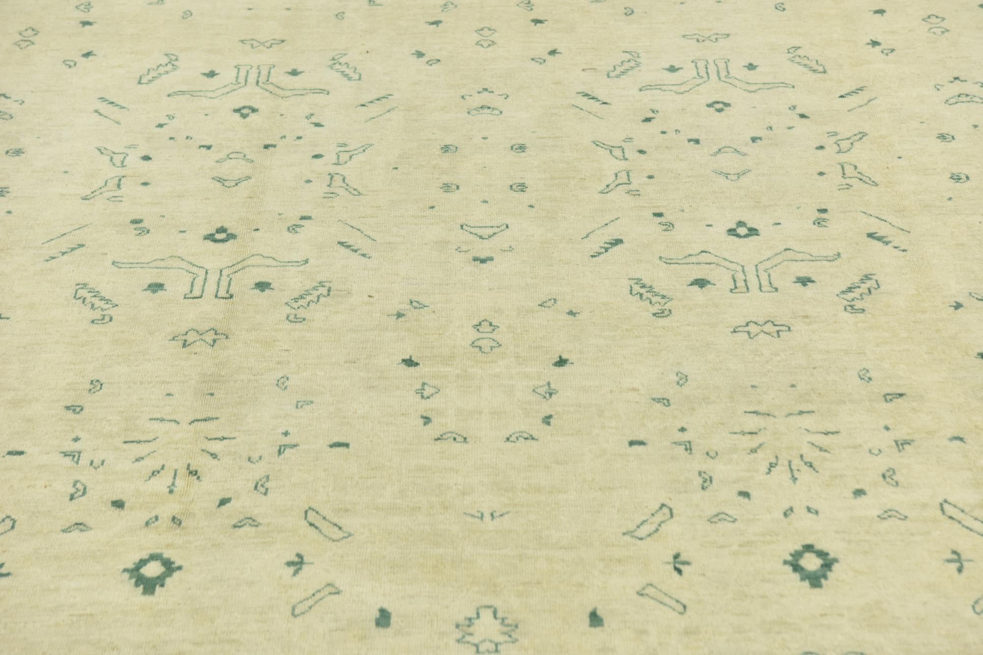 8' 10 x 11' 9 Hand Knotted Peshawar Ziegler Rug