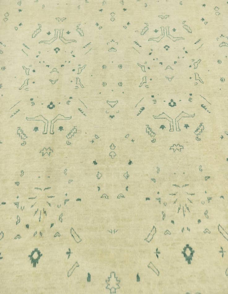 Detail image of 8' 10 x 11' 9  Hand Knotted Peshawar Ziegler Rug