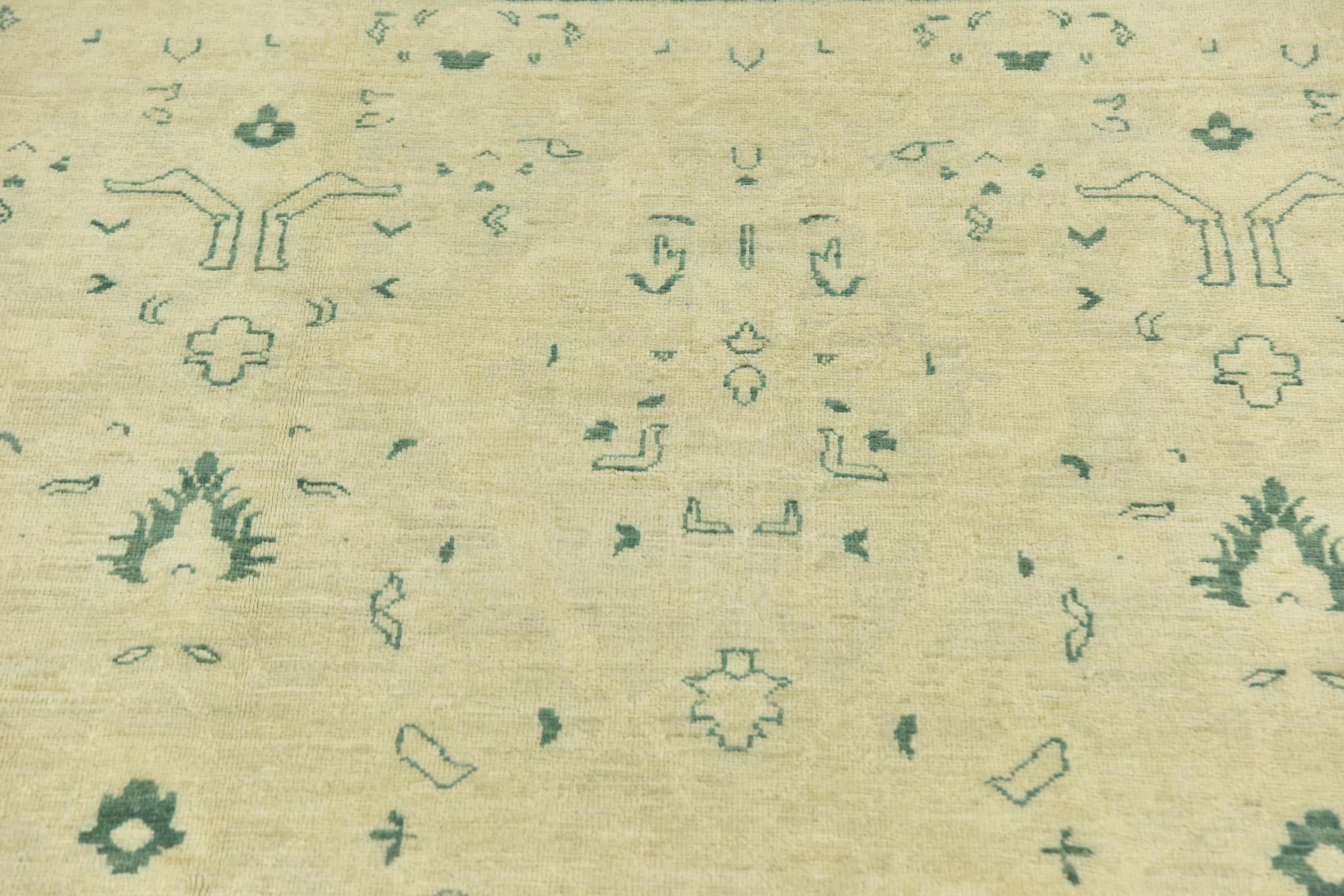 8' 10 x 11' 9 Hand Knotted Peshawar Ziegler Rug