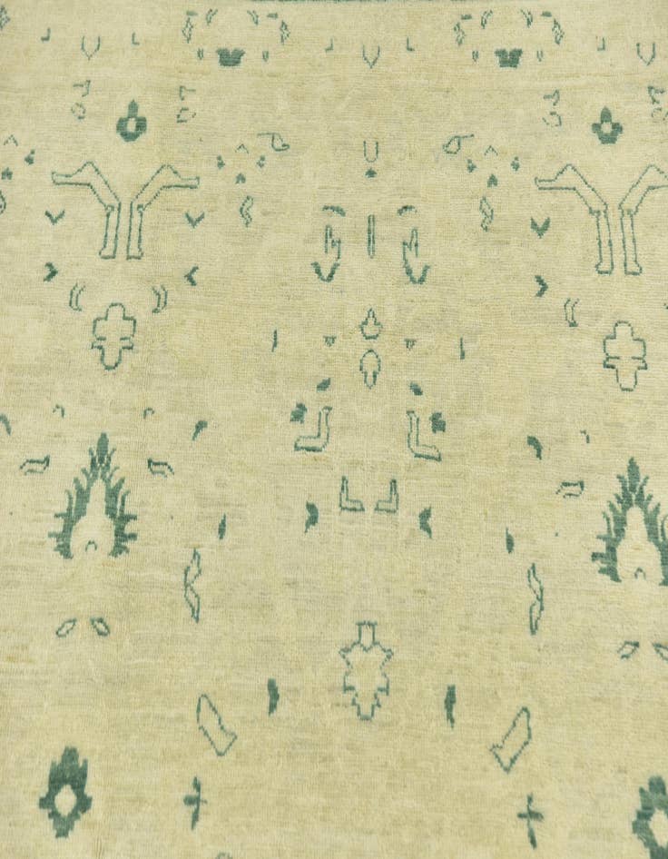 Detail image of 8' 10 x 11' 9  Hand Knotted Peshawar Ziegler Rug