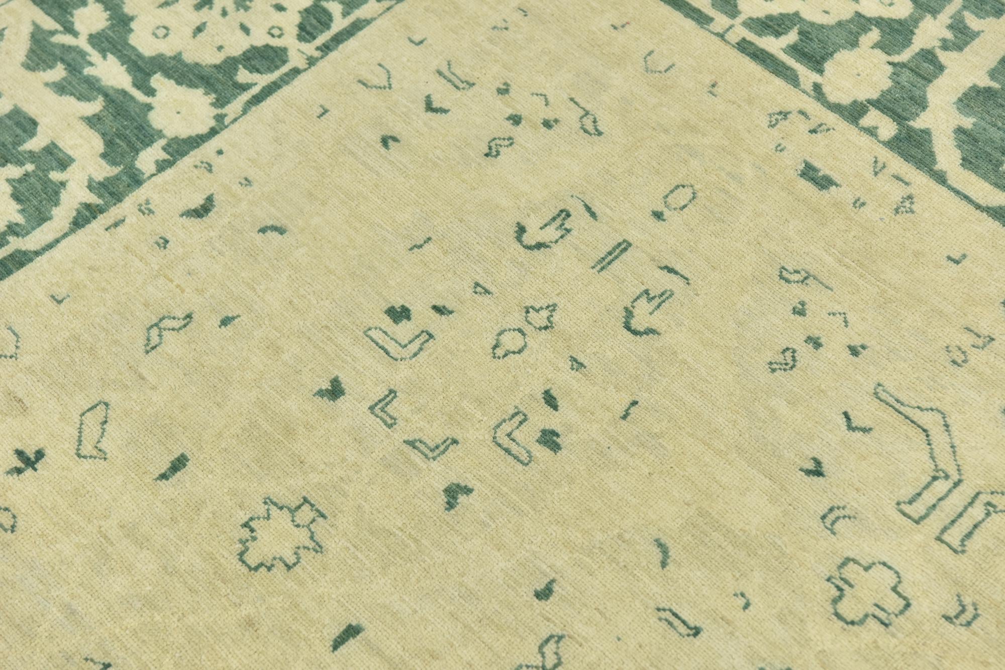 8' 10 x 11' 9 Hand Knotted Peshawar Ziegler Rug