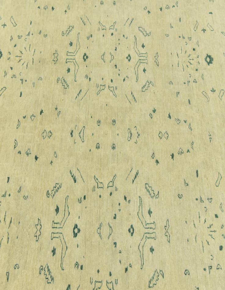 Detail image of 8' 10 x 11' 9  Hand Knotted Peshawar Ziegler Rug