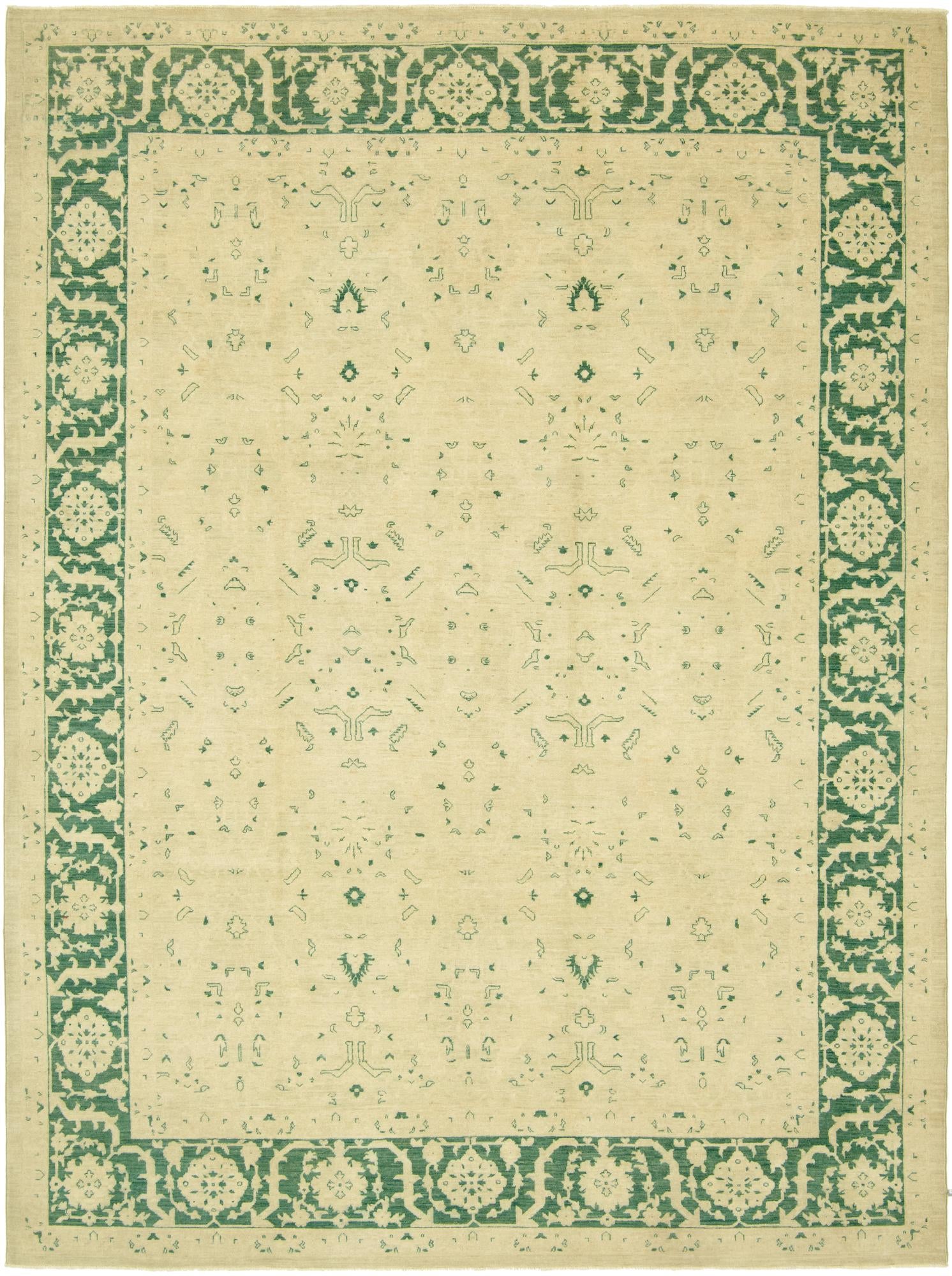 8' 10 x 11' 9 Hand Knotted Peshawar Ziegler Rug