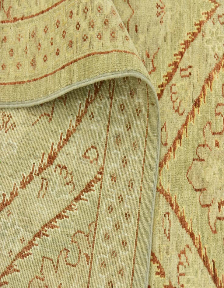 Detail image of 6' 8 x 9' 5  Hand Knotted Peshawar Ziegler Rug