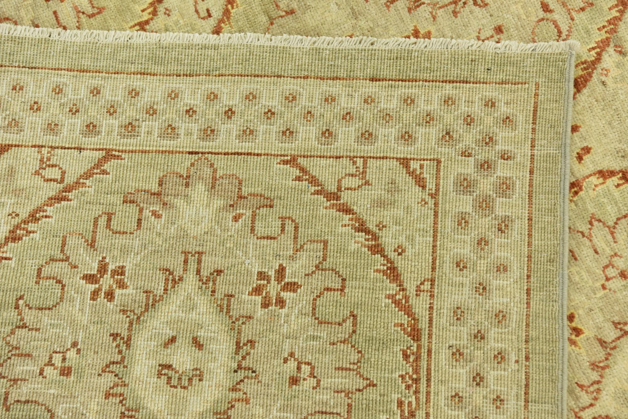 6' 8 x 9' 5 Hand Knotted Peshawar Ziegler Rug
