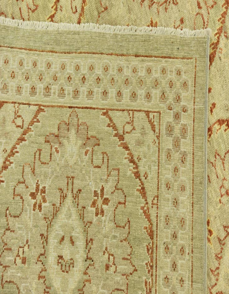 Detail image of 6' 8 x 9' 5  Hand Knotted Peshawar Ziegler Rug