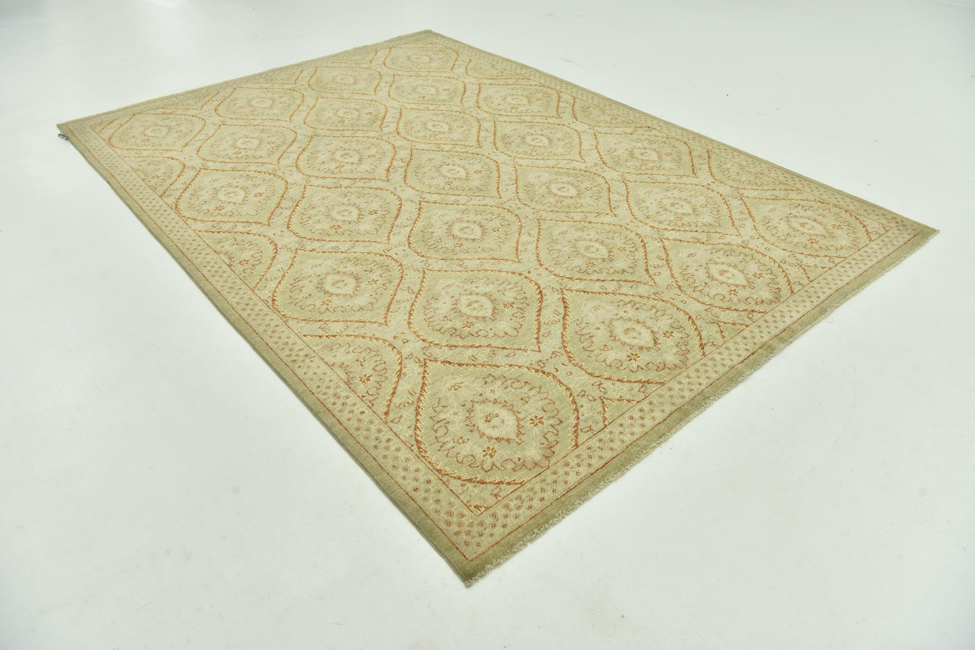 6' 8 x 9' 5 Hand Knotted Peshawar Ziegler Rug