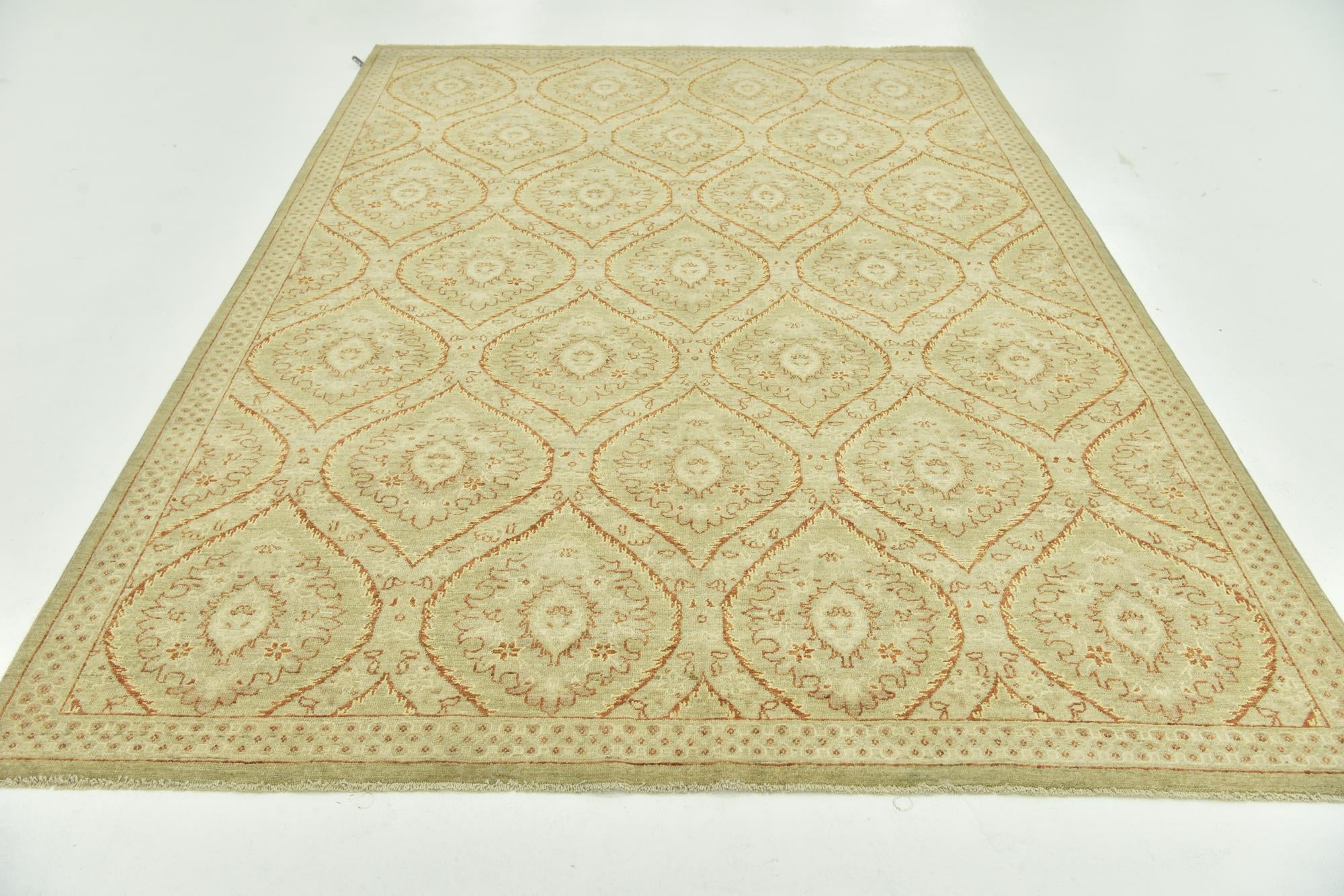 6' 8 x 9' 5 Hand Knotted Peshawar Ziegler Rug